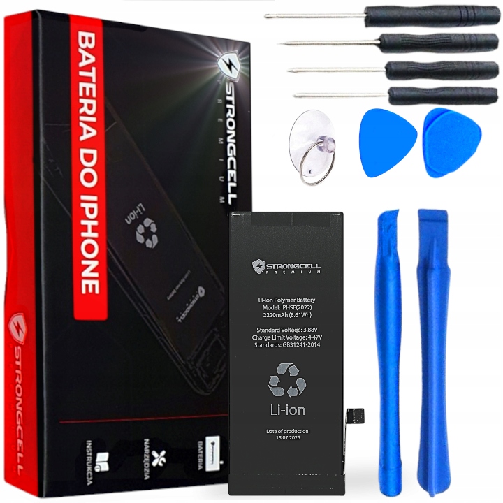 Bateria Do Iphone Se 2022 (3 Gen) A2783 Strongcell Powiększona Pojemność