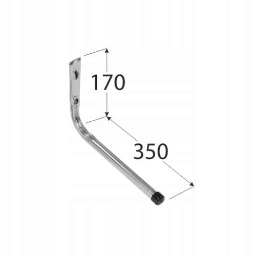 HAK PROSTY STALOWY DO GARAŻU UCHWYT 350X170 DOMAX Kod producenta brak