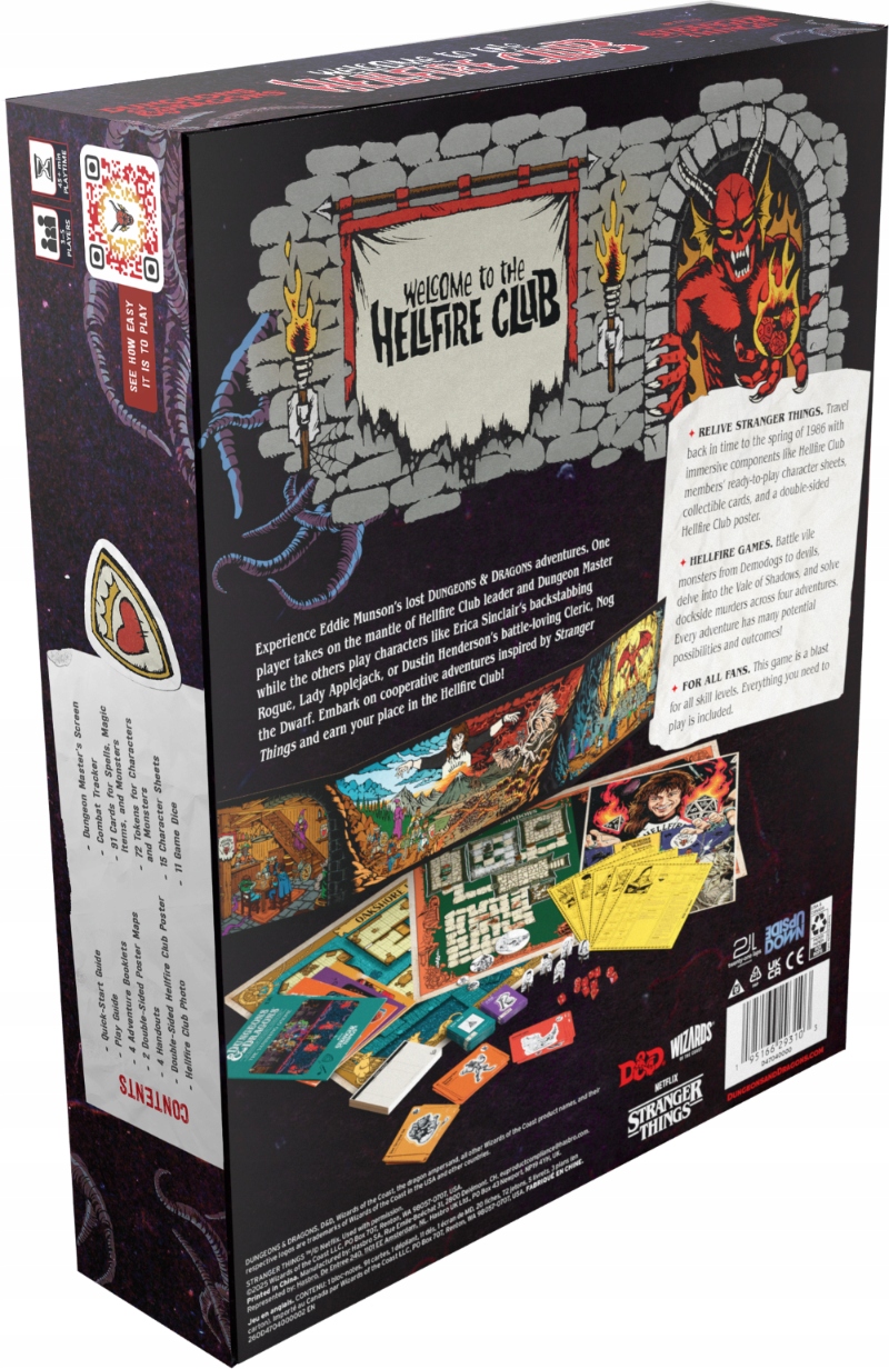 DUNGEONS & DRAGONS RPG STRANGER THINGS WELCOME TO THE HELLFIRE CLUB System Dungeons and Dragons