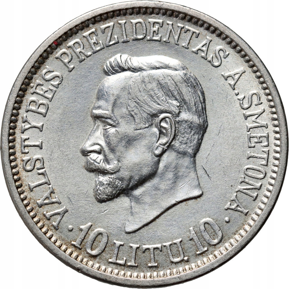 Litwa, 10 litów 1938, A. Smetona