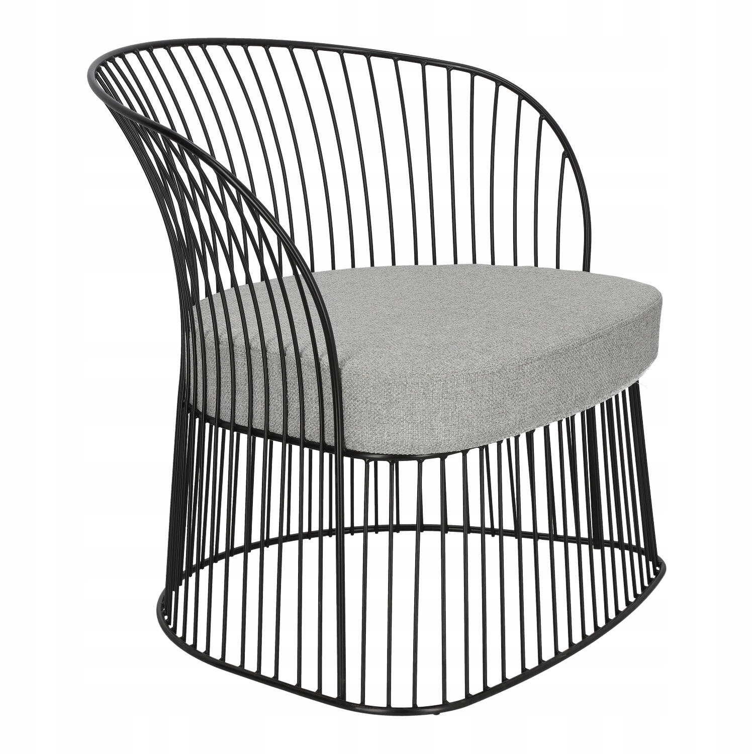 Fotel Ombra czarny szara poduszka Marka D2.Design