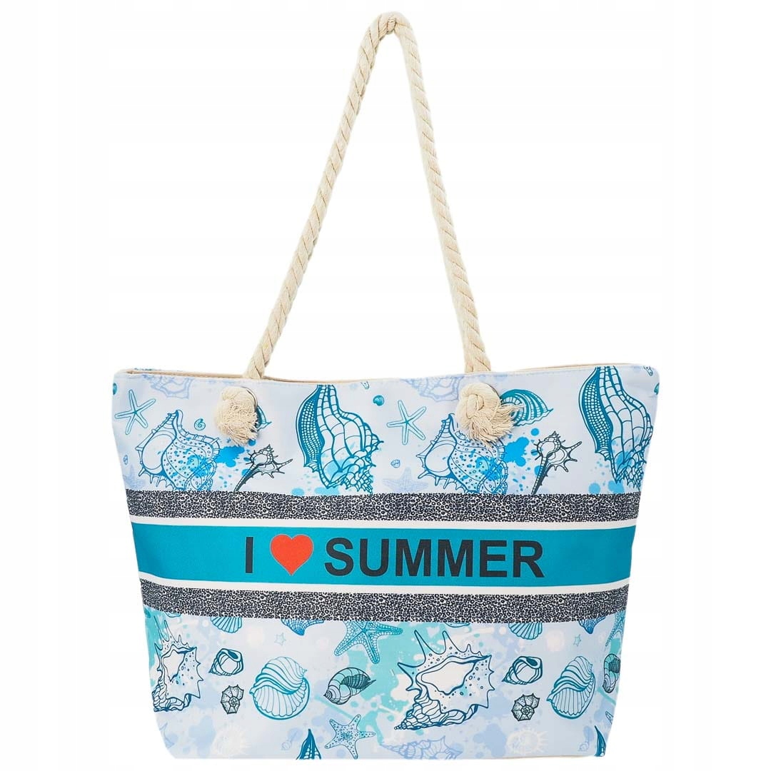 TORBA PLAŻOWA DUŻA MODNA XXL WAKACJE SHOPPERKA