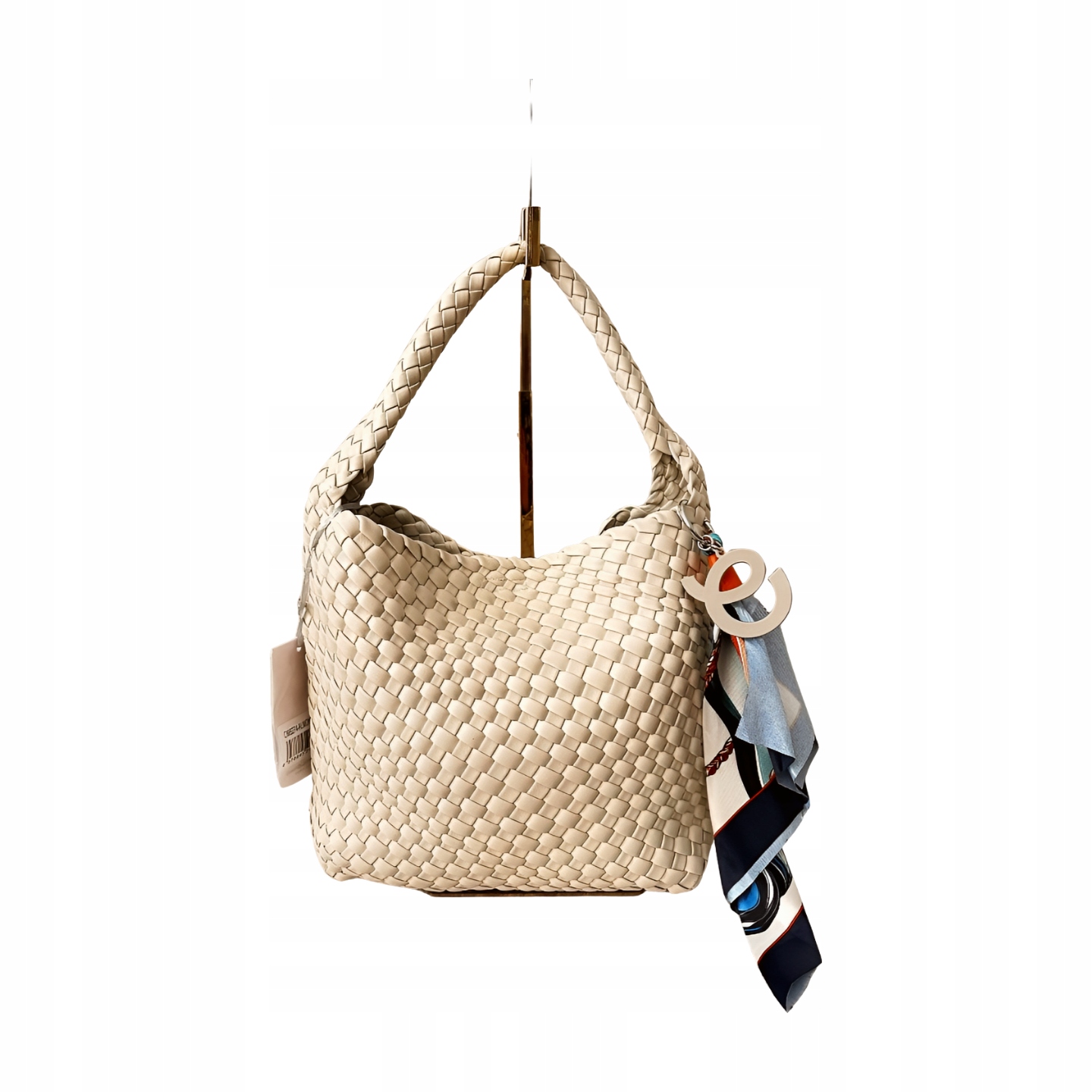 David Jones mini shopperka ecru pletená