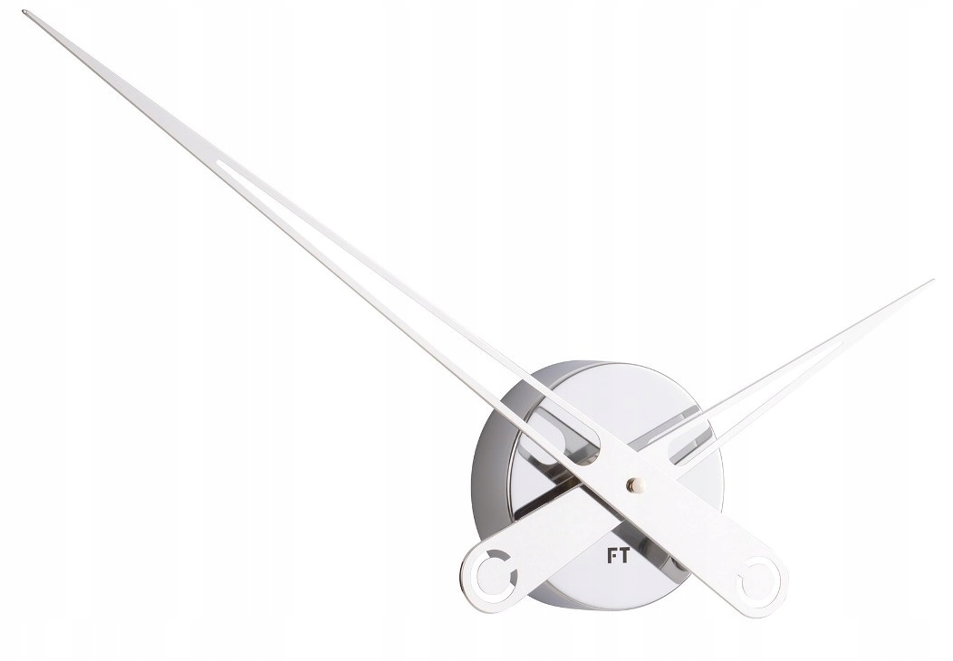 Dizajnové nástenné hodiny Future Time FT9650CH Hands chrome 60cm