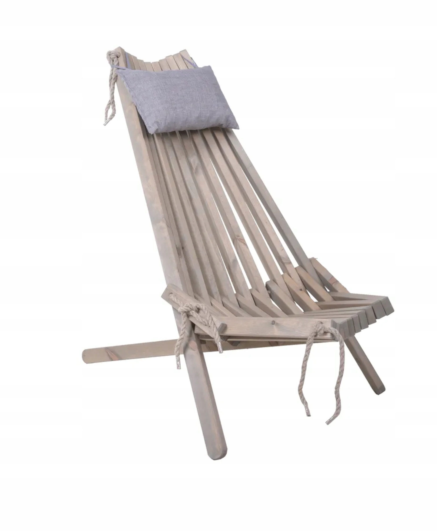 Skladacia záhradná stolička Falun Garden Pleasure šedá 960374 drevená