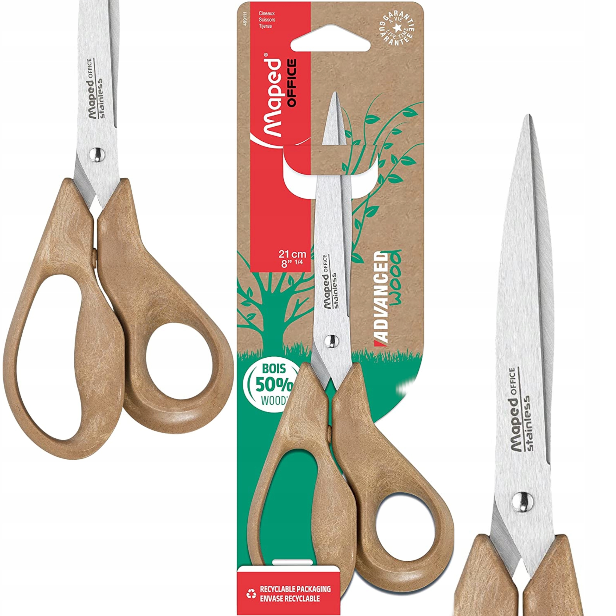 

Nożyczki biurowe asymetryczne Maped 21 cm