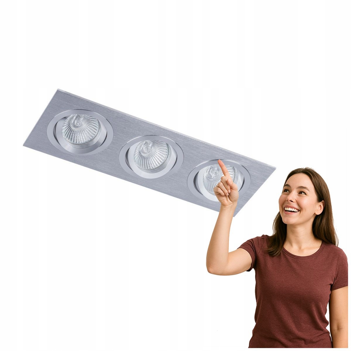 Zapuštěná lampa Mooty Černá 3xGU5.3 Italux