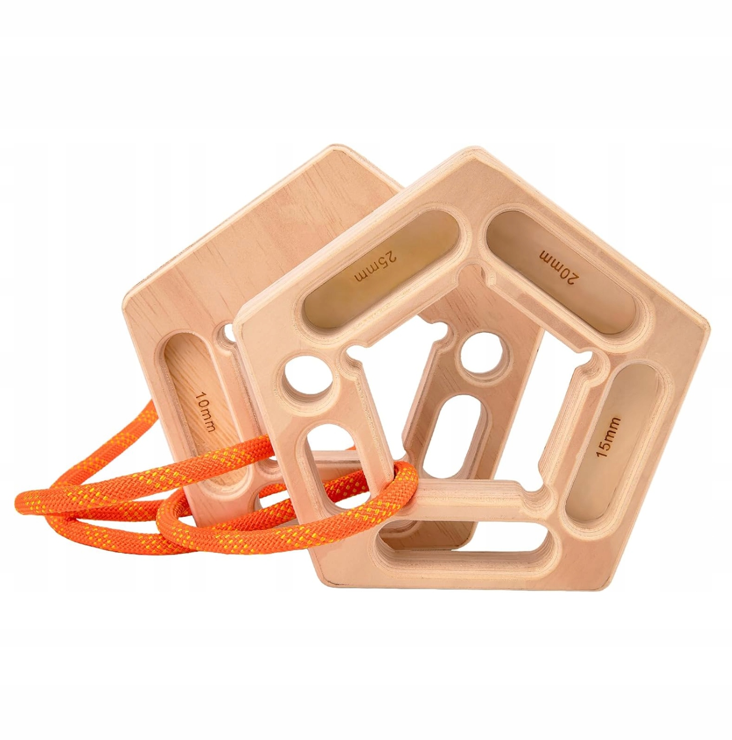 Drążek do Podciągania Palcami Chwytotablica do Wspinaczki z Drewna Lina 1M Do Użytku Wewnętrznego i Zewnętrznego