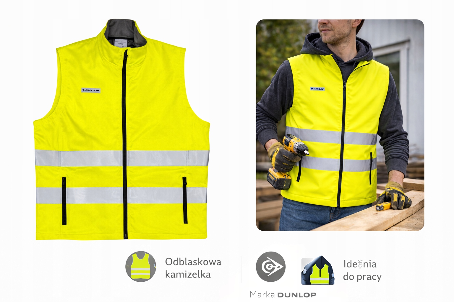 152. Zimní reflexní vesta Dunlop ve velikosti XXL