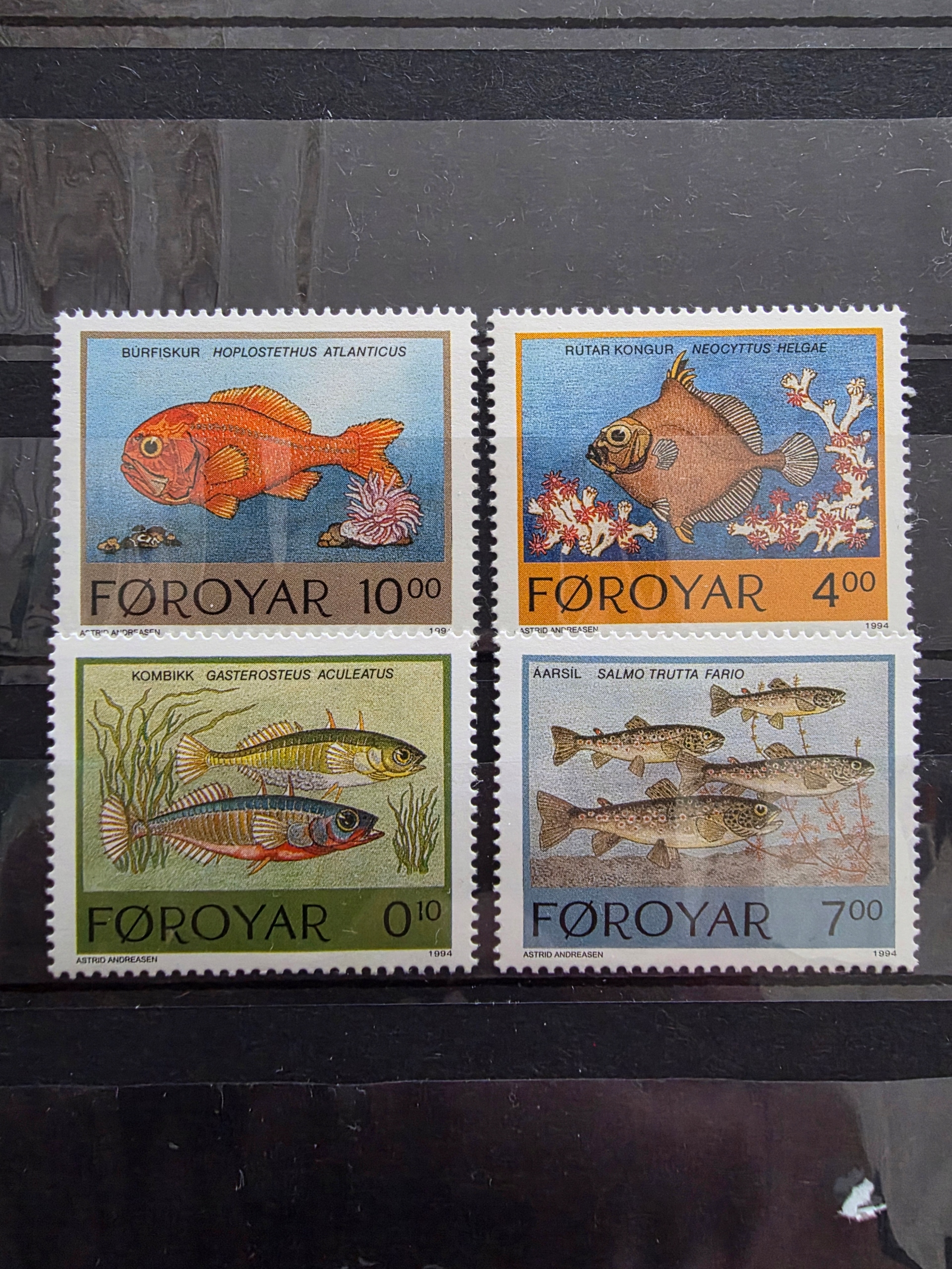 Znaczki Fauna Ryby Foroyar czysty /R1