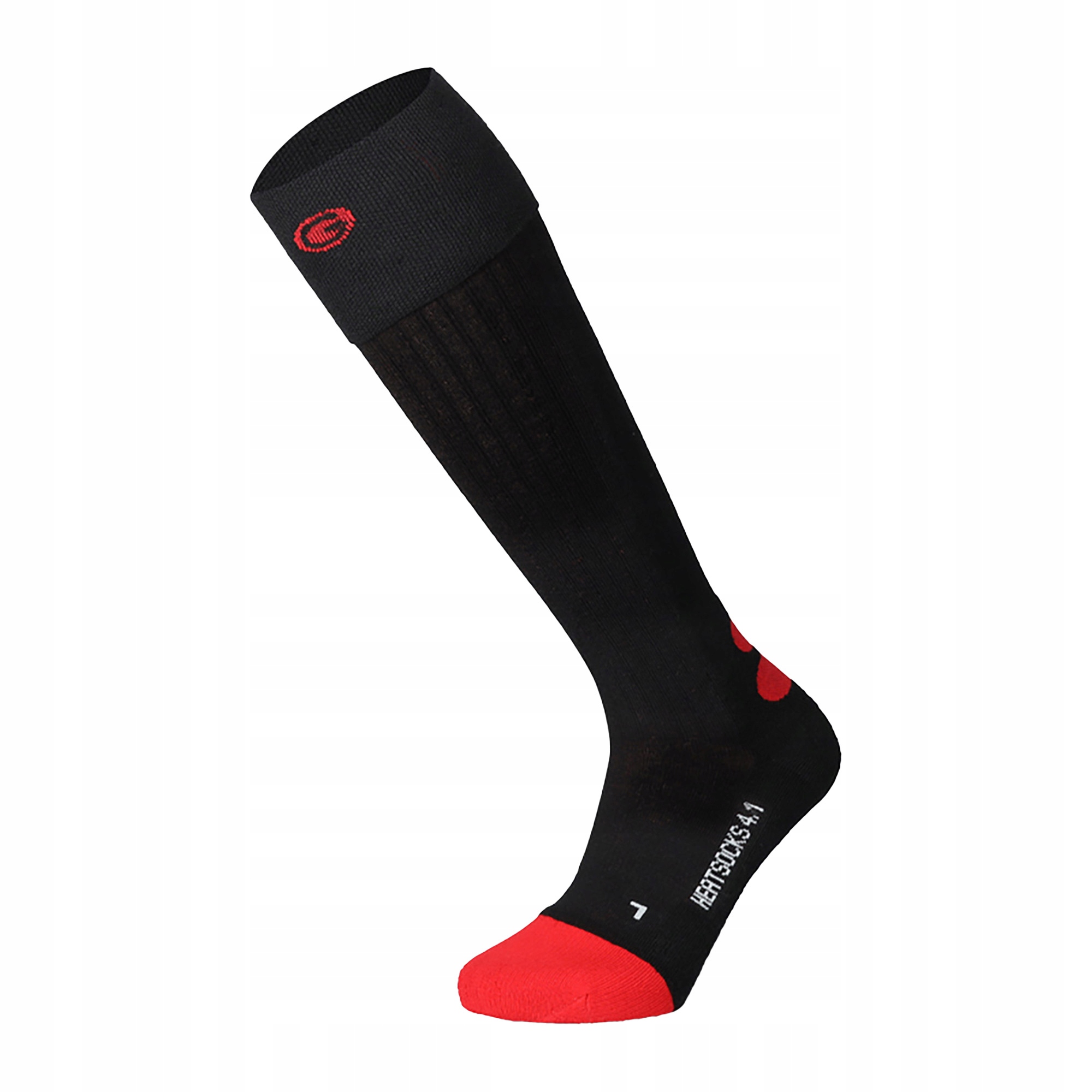 Ponožky lyžařské ponožky Lenz Heat Sock 4.1 Toe Cap černé 39-41