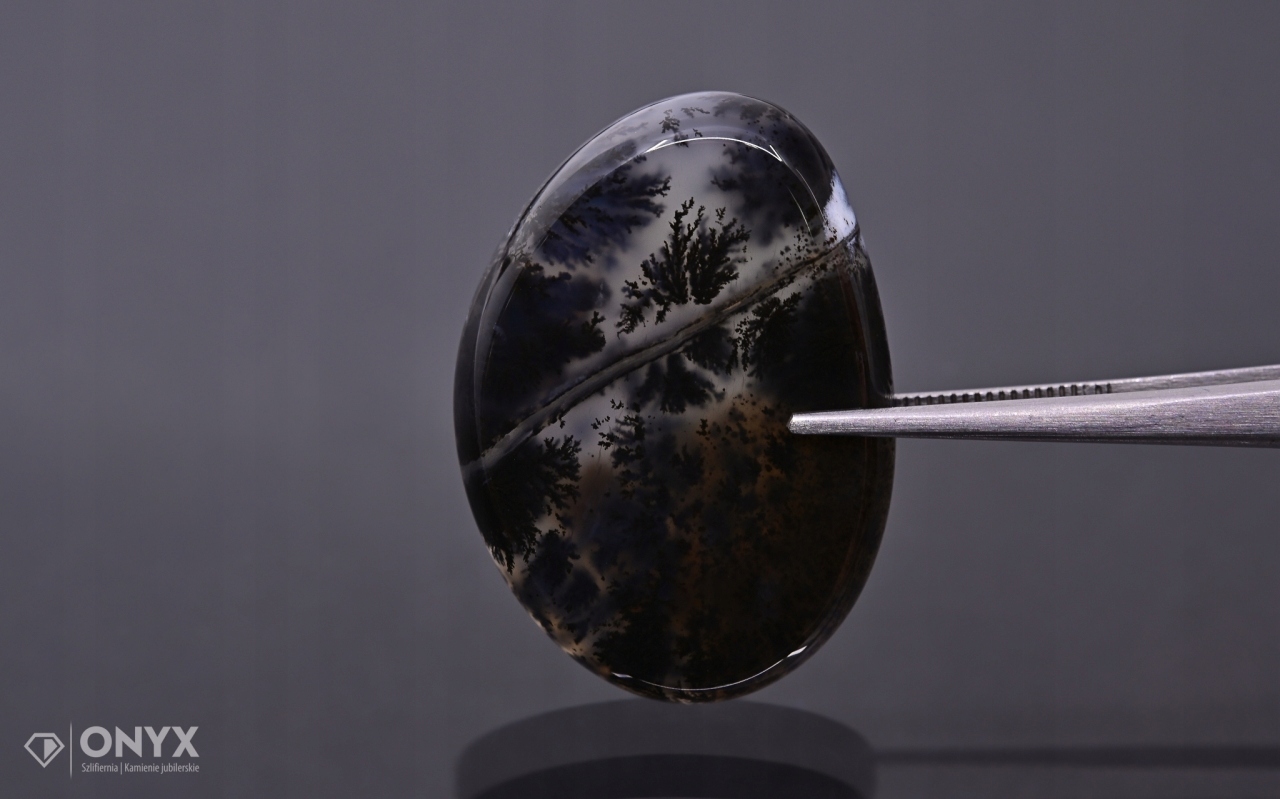 Dendritový achát z Turecka nepravidelná destička 30,5x