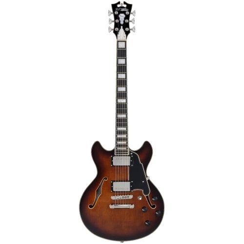 Gitara Elektryczna Dangelico Premier Mini DC Brown Burst Klon Pau Ferro