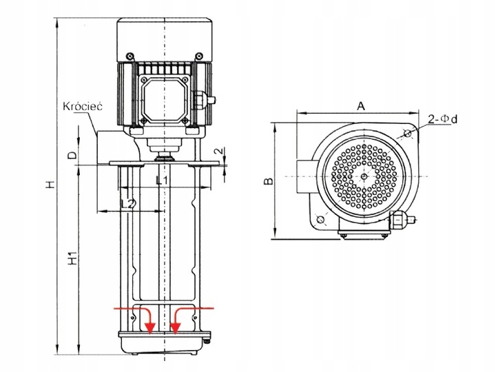 Pompa zanurzeniowa do chłodziwa COLP 2-180T IBO Kod producenta COLP 2-180T
