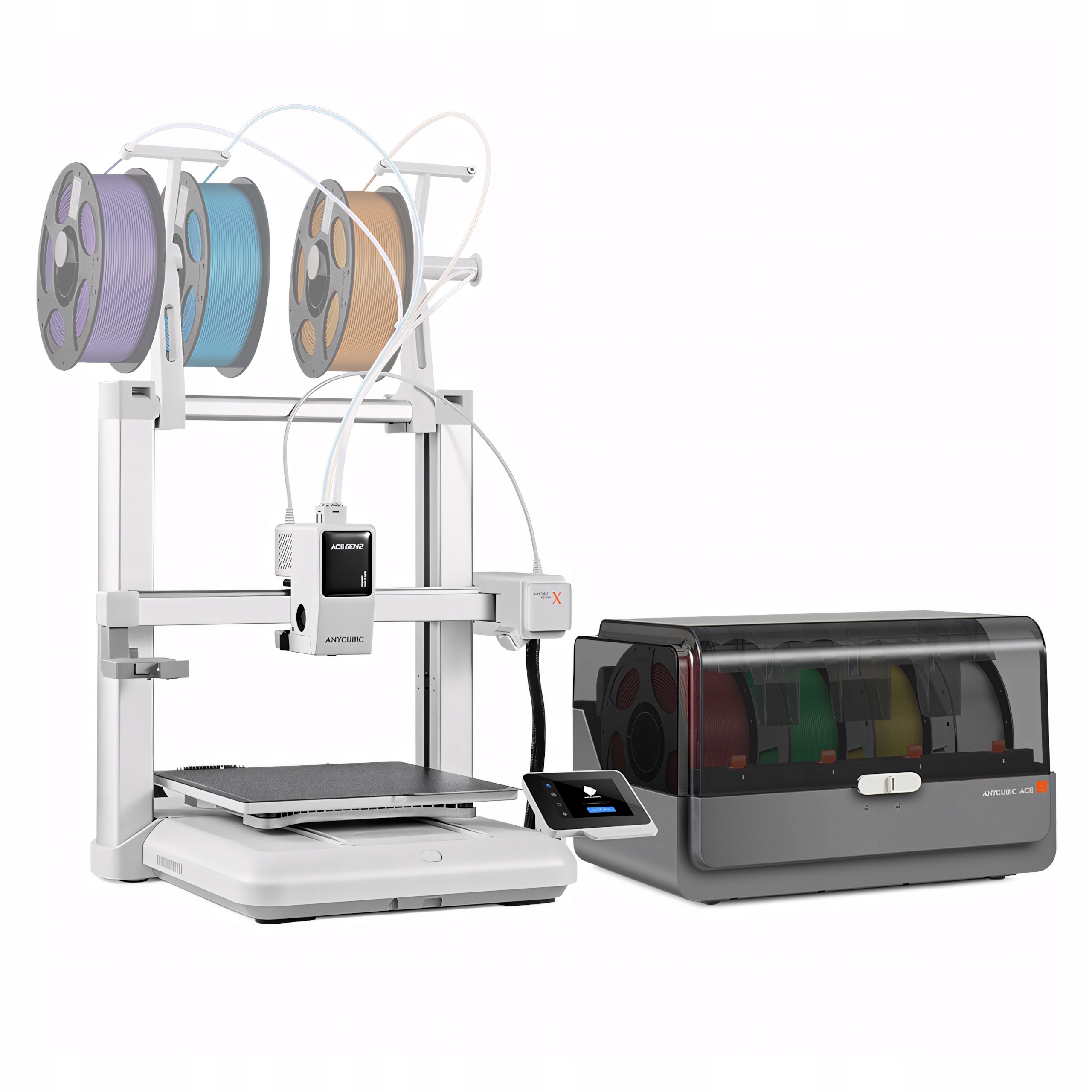 Anycubic Kobra X Combo 3D tlačiareň Fdm Viacfarebná 7 farieb 600 mm/s 300C