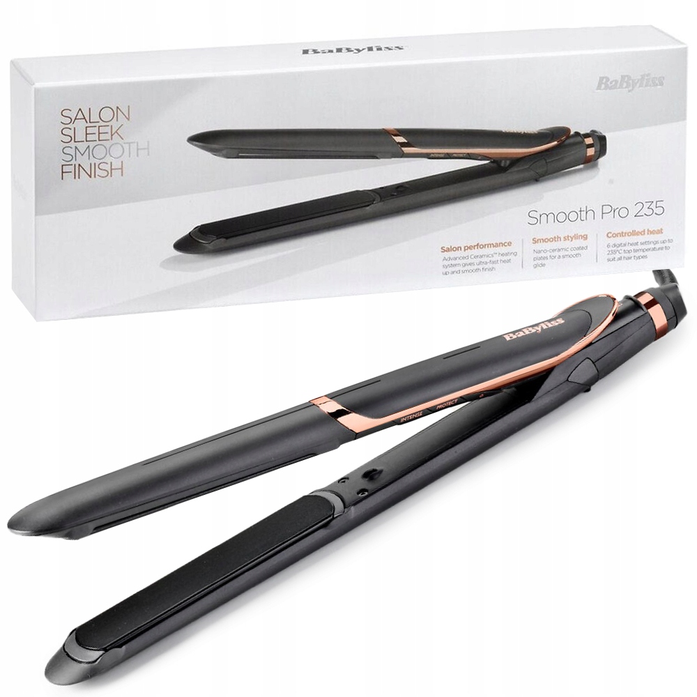 Babyliss Smooth Pro ST394E Žehlička Na Vlasy Vlasy S Ionizací 6 Teplot