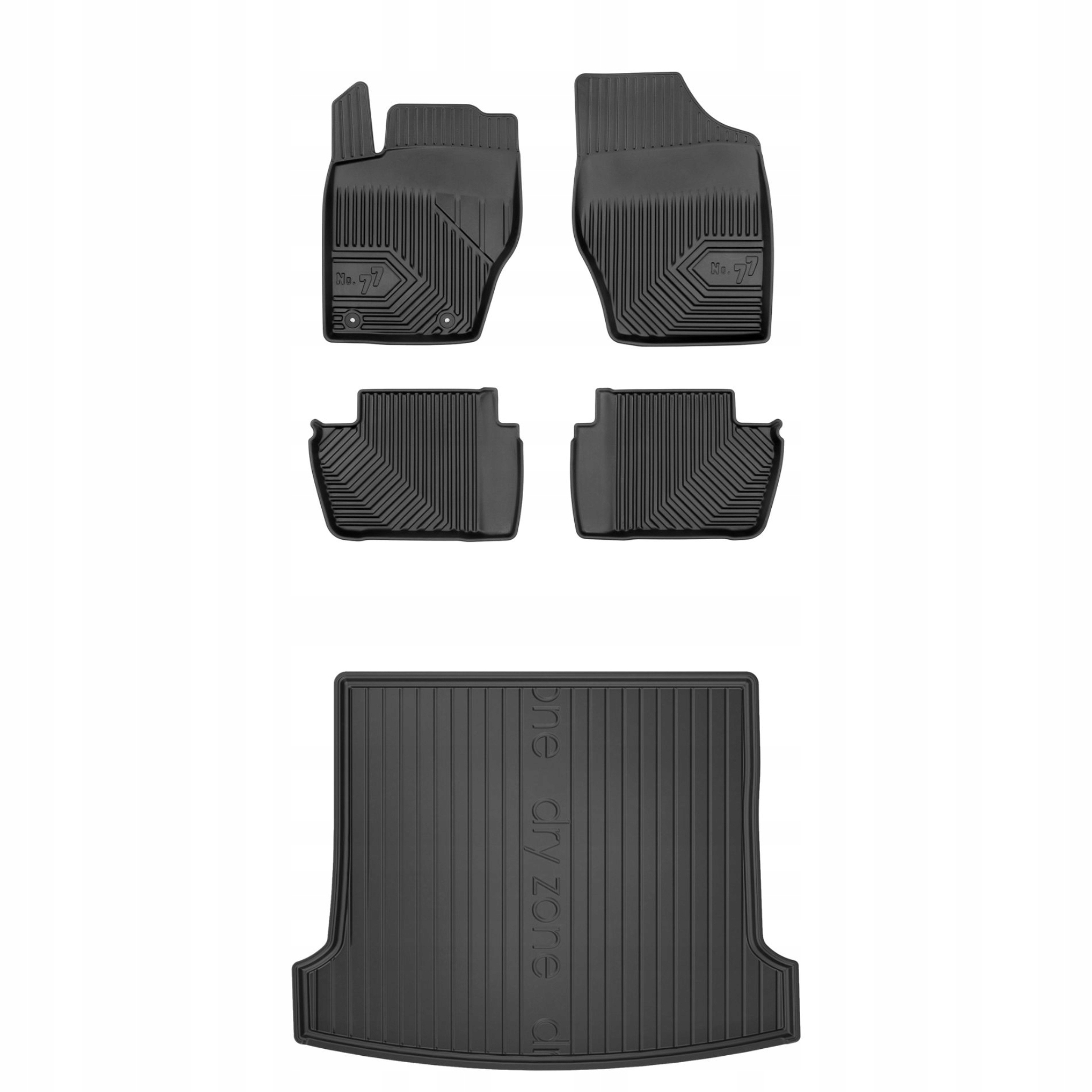 Sada gumových kobercov a rohoží pre Peugeot 307 01-08