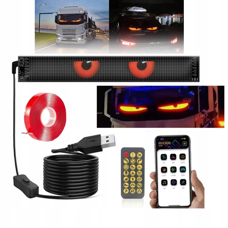 Led lampa do auta Inteligentní Diy automobilová lampa