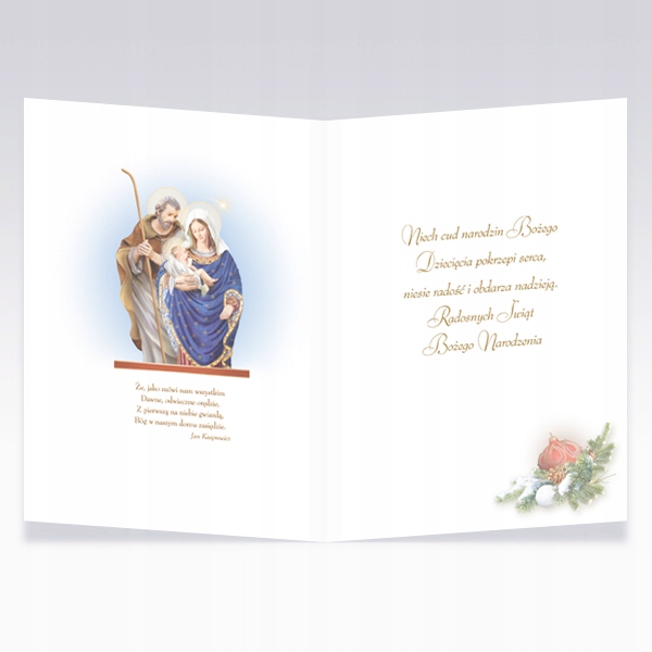 KARNET LAURKA KARTKA ŚWIĘTA BN + KOPERTA + OPŁATEK Kod producenta brak