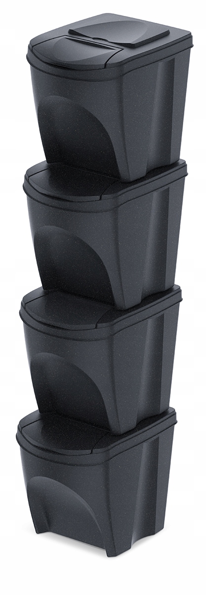 Levně Odpadkový koš plast Prosperplast 100l antracit