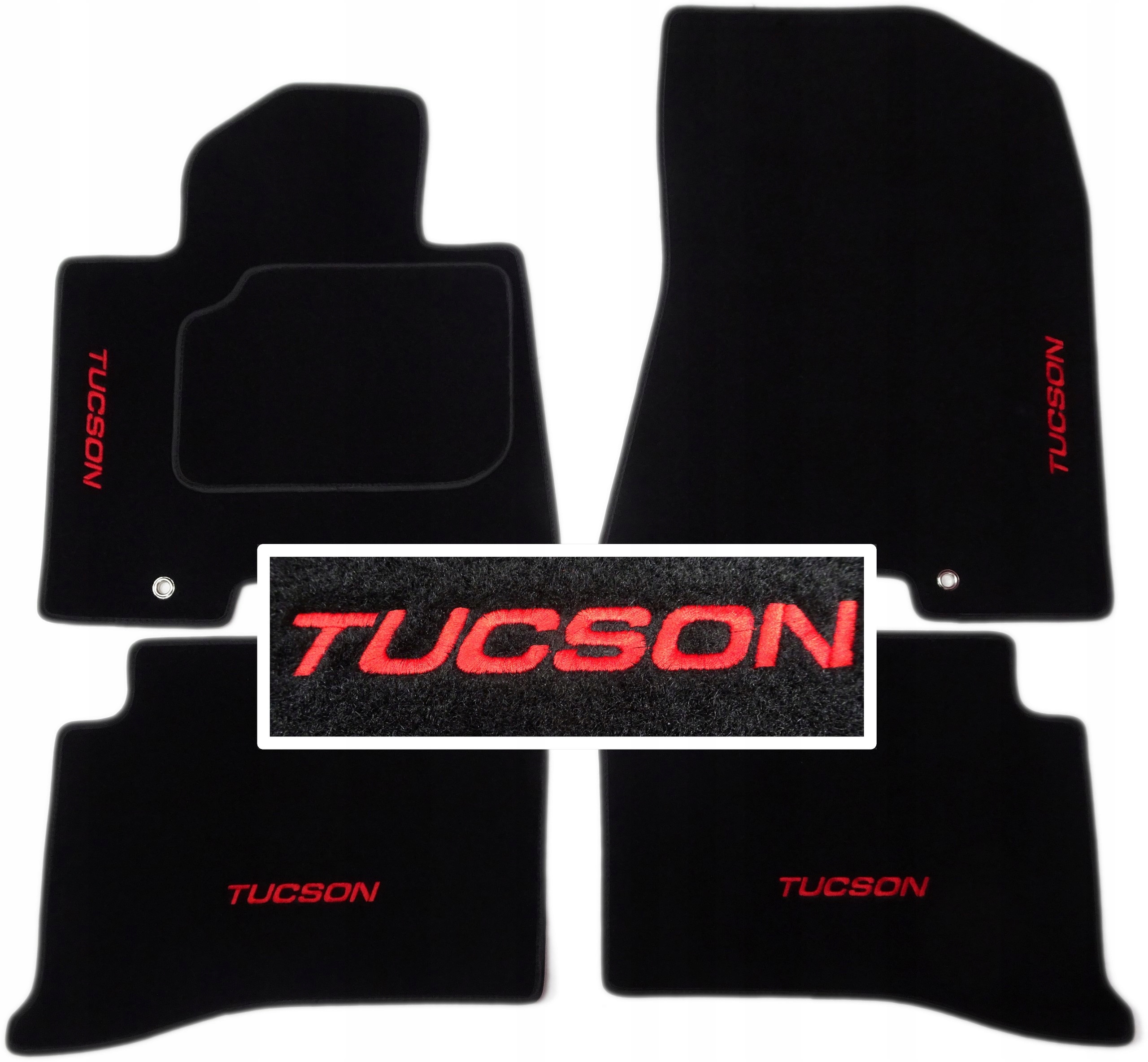 Hyundai Tucson 15-20r. Dywaniki CLASSIC + HAFT CH4