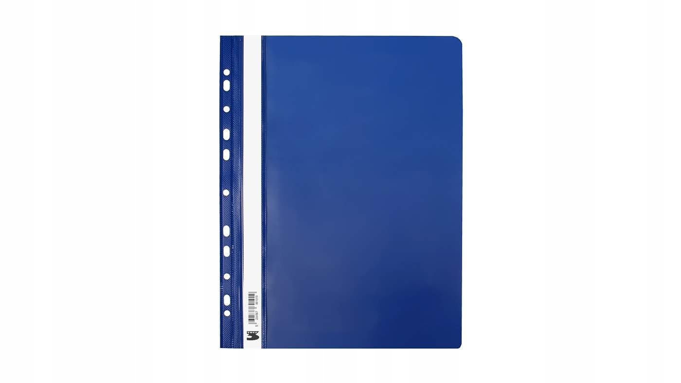 

Skoroszyt sztywny wpinany Tres A4 Granatowy Pvc