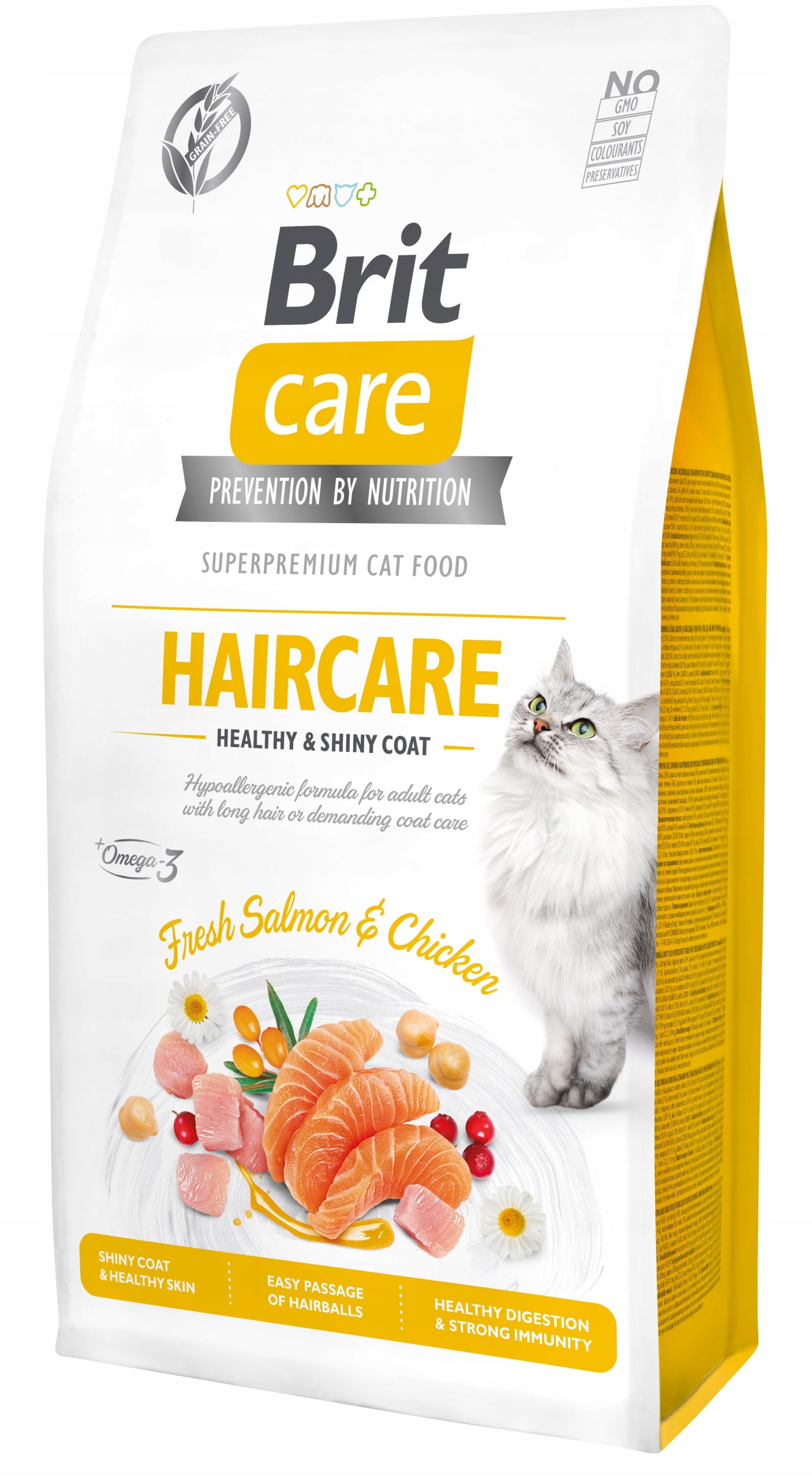Levně Brit Brit Care Cat Grain-Free Haircare Zdravá a lesklá srst 7 kg