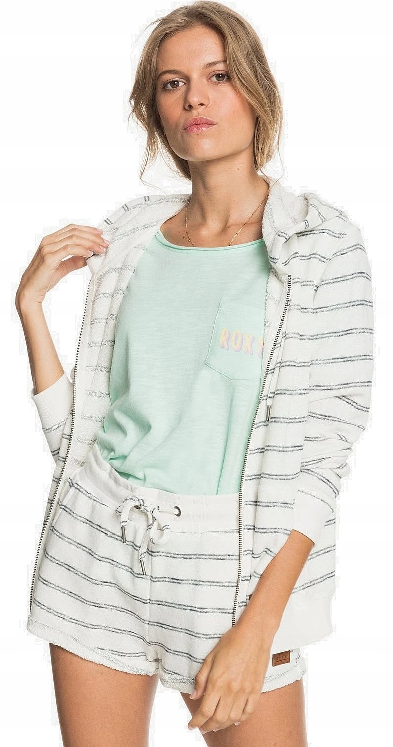bluza Roxy Perfect Wave Stripes Zip XWBW/Snow