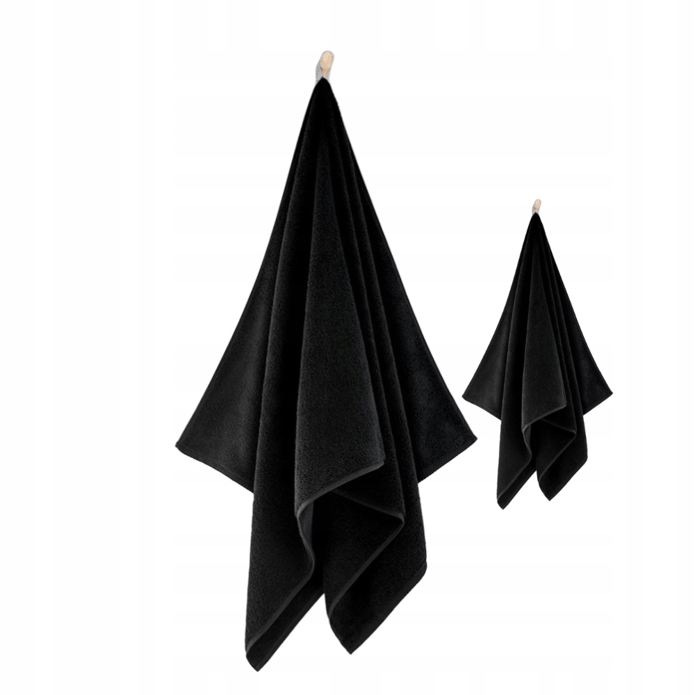Zwoltex Kiwi 2 sada ručníků osuška černá 50x100 70x140