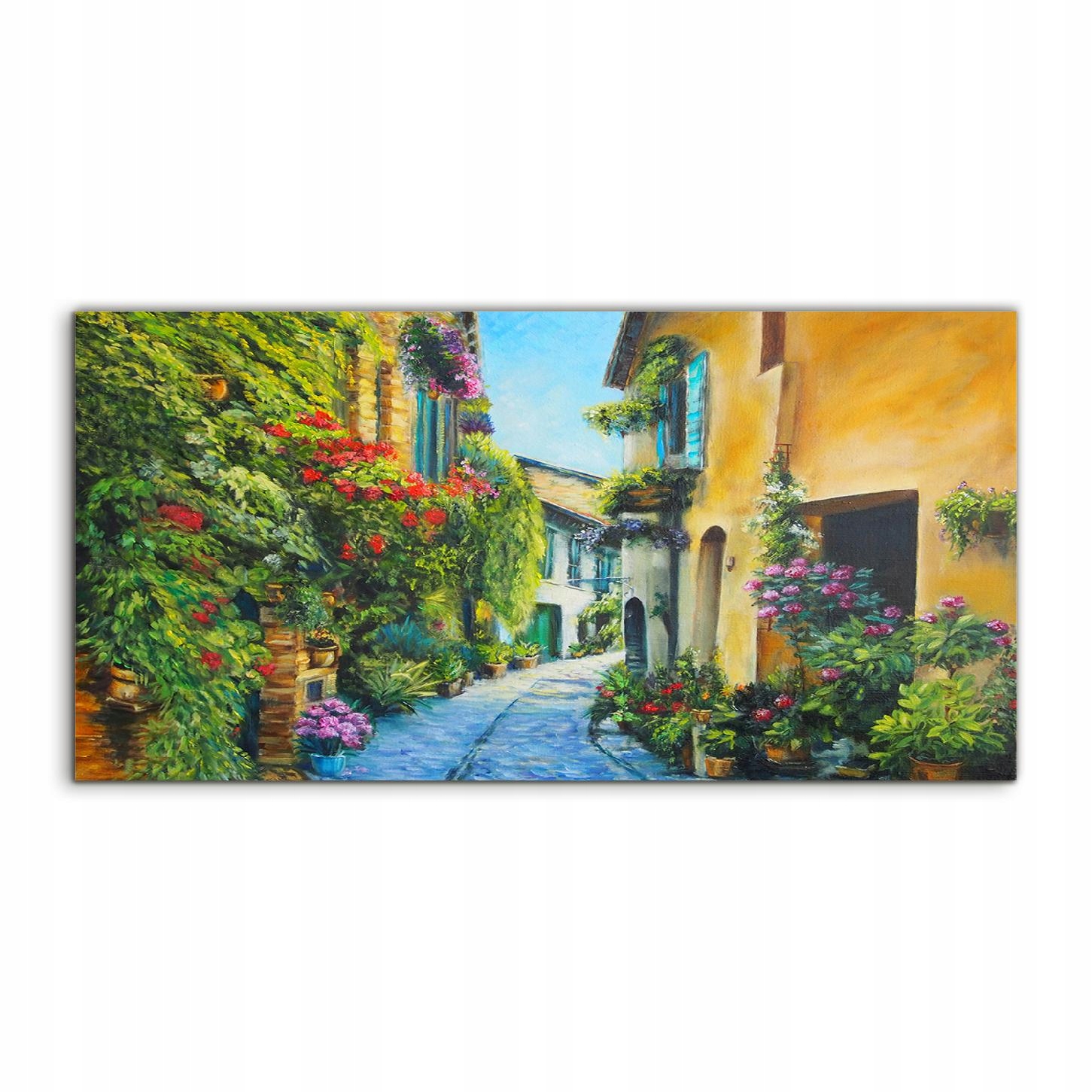 

Fotoobraz 120x60 nowoczesny Kwiaty Włochy Miasto