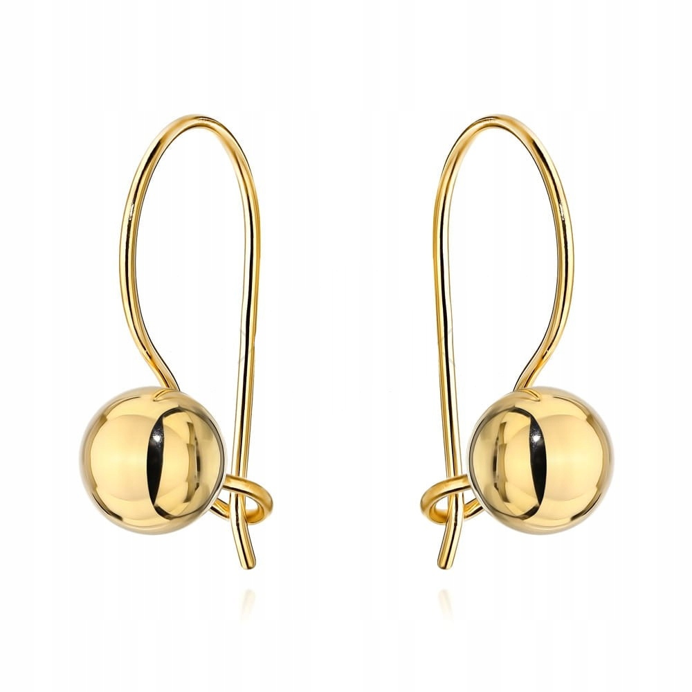 Saxo Zlaté náušnice kuličky na biglu Zlato 585