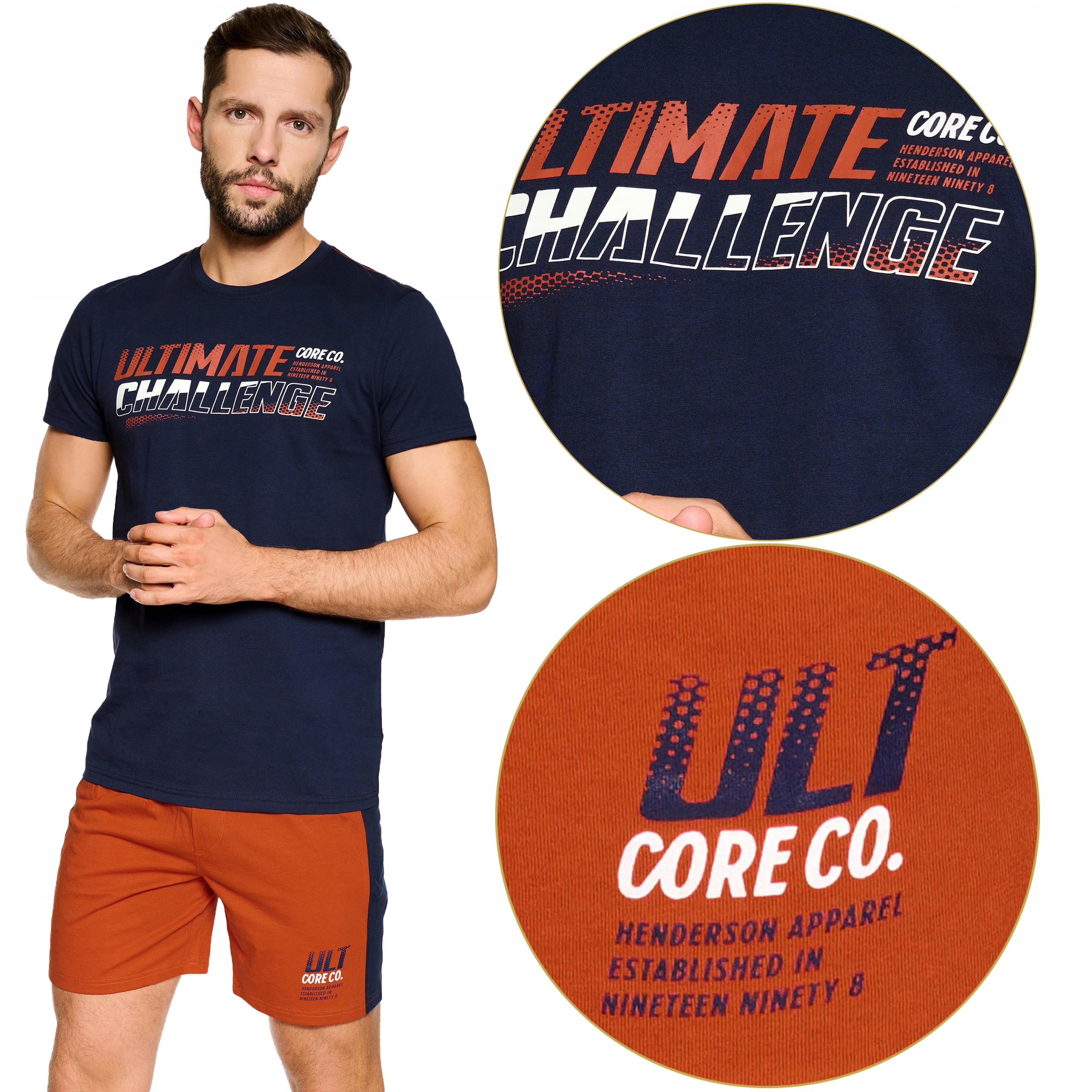 

Piżama Henderson 39745-59X Ness krótki rękaw L