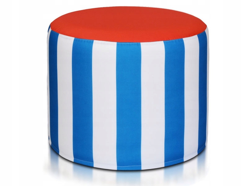 50x40 MŁODZIEŻOWA PUFA W NIEBIESKIE PASKI JAKOŚĆ Typ worek