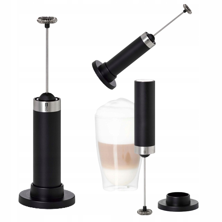 Spieniacz Elektryczny Do Mleka Mikser AdHoc Rapid Ręczny Czarny Baterie