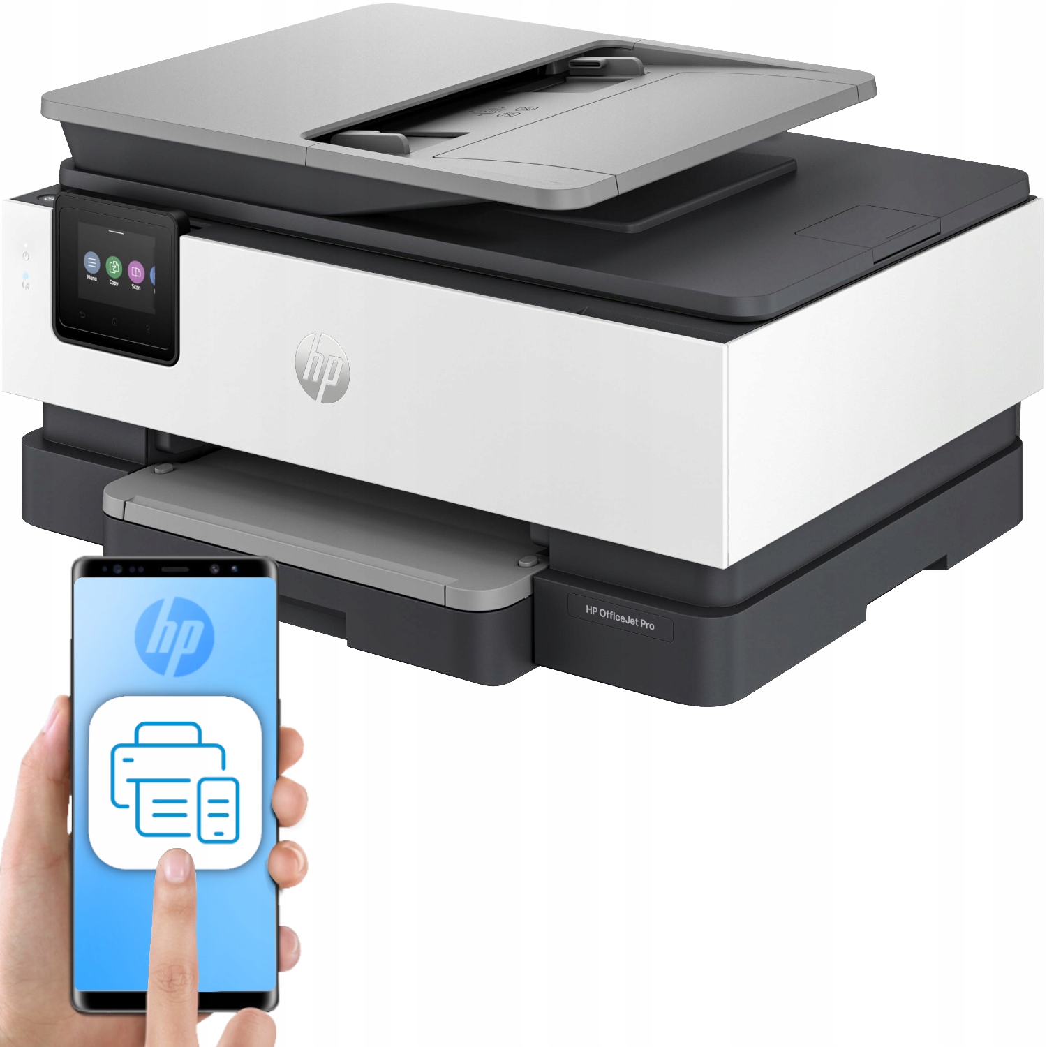 Tlačiareň Hp OfficeJet Pro 4v1 A4 Farba Wifi Tlač Duplex Adf 35 Faks Usb Lan