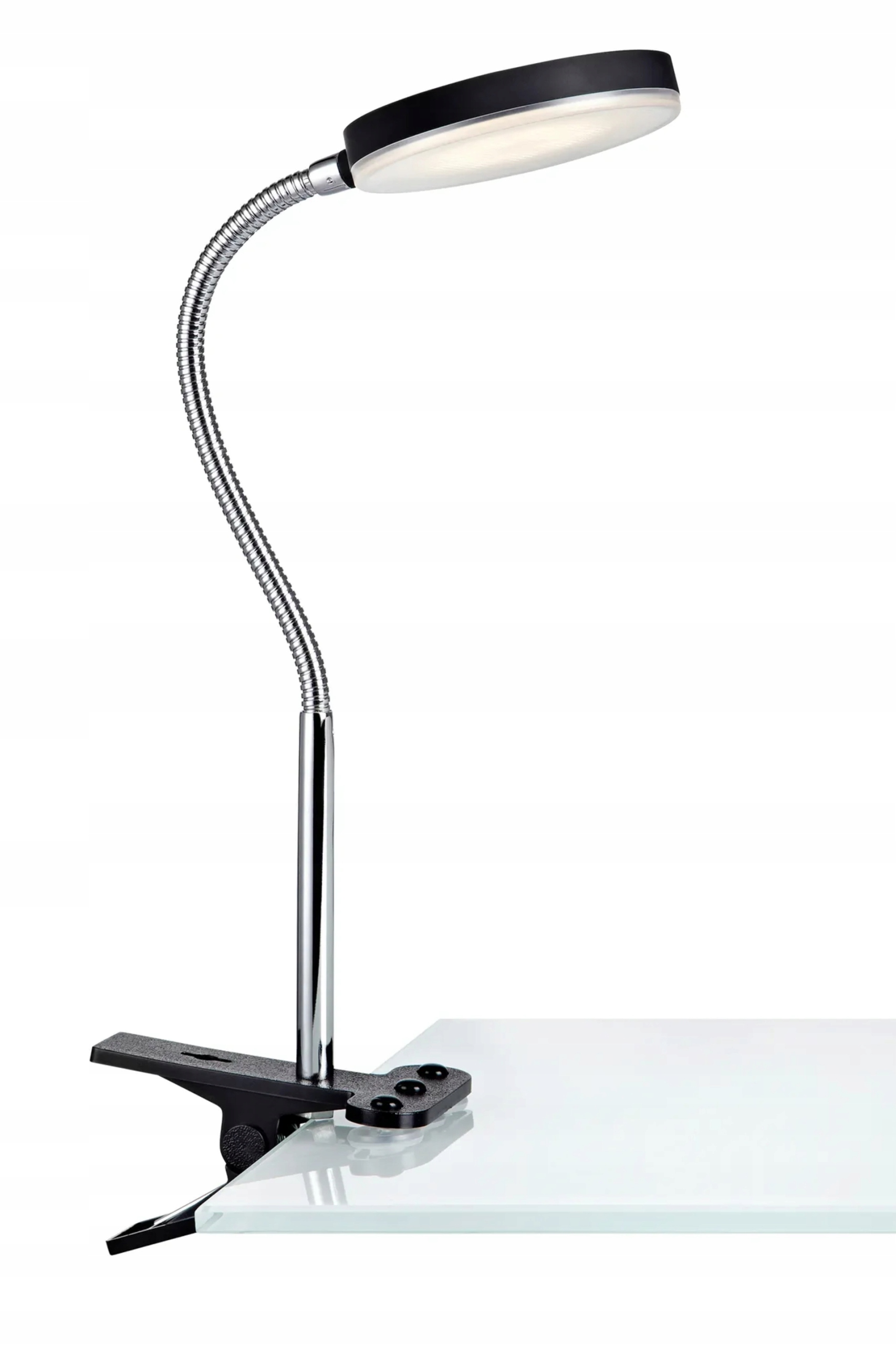 Markslöjd stolná lampa Flex Klip čierna