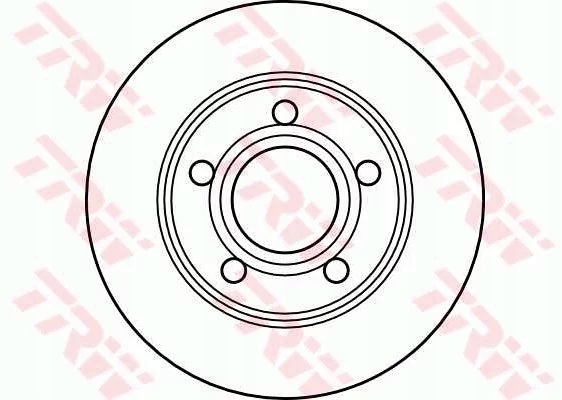 2× trw DF4039 тормозной диск тормозные колодки зад комплект. GDB1330