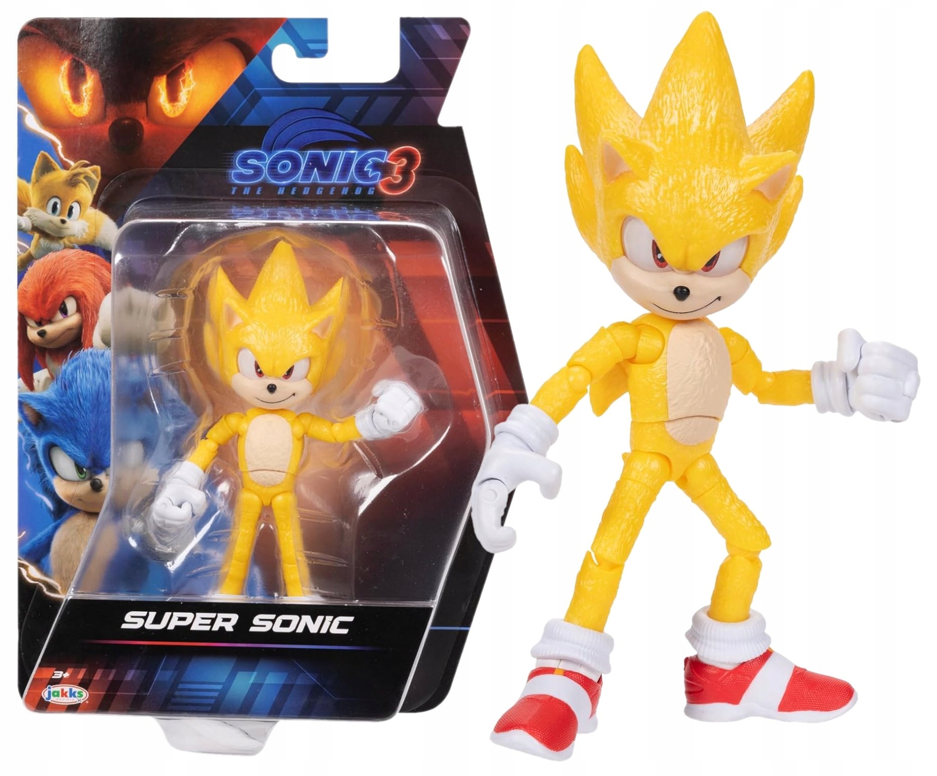 Sonic 3 Hedgehog Film Originální pohyblivá akční figurka Sonic 14 cm
