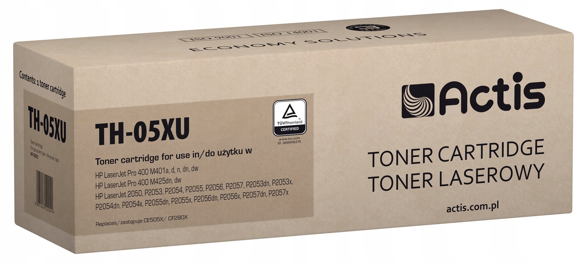 Actis TH-05XU Univerzální toner (náhrada Hp 05X CE505X, CF280X, Standard);