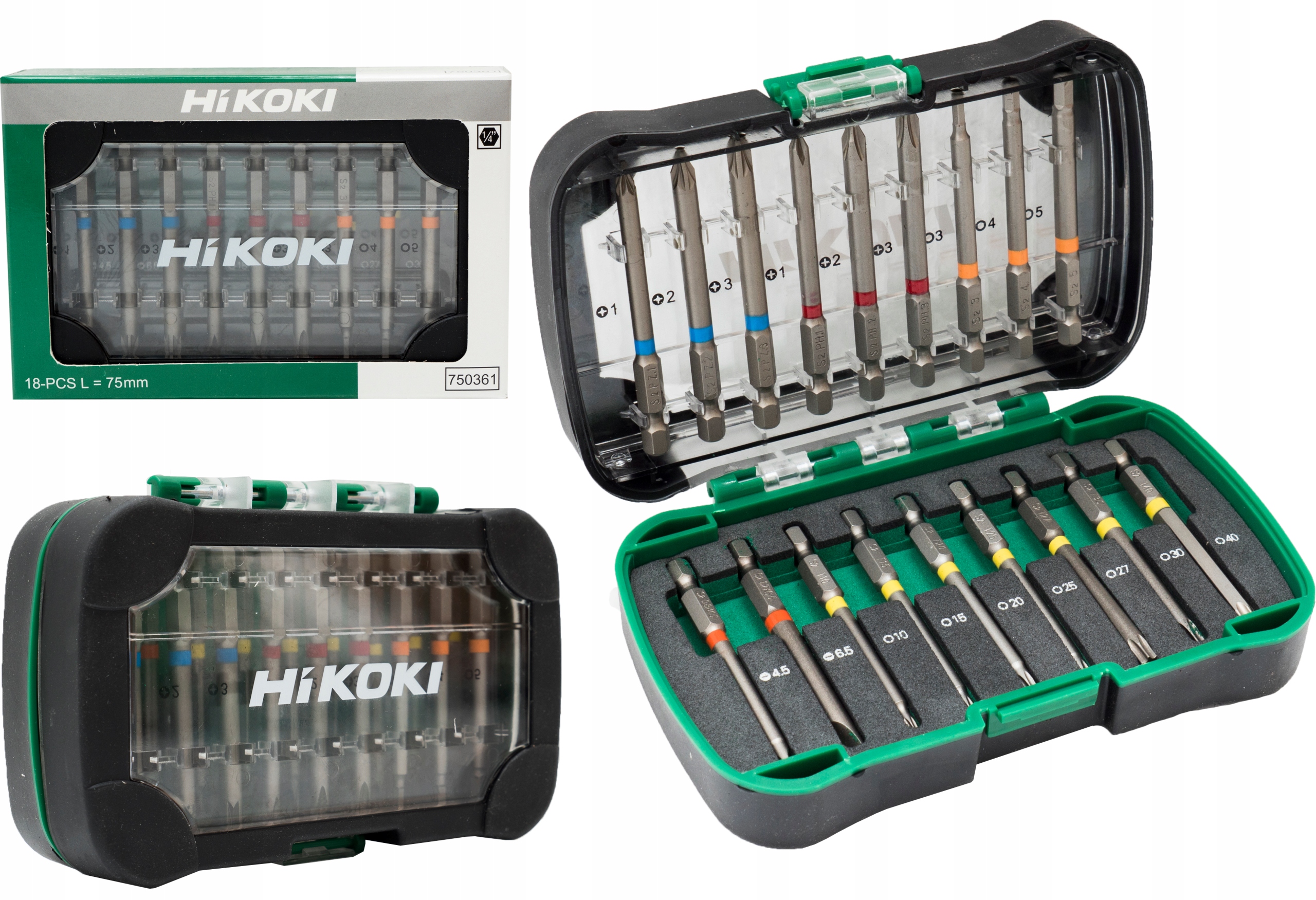 

Długie Bity 75mm 750361 Stal S2 Hikoki