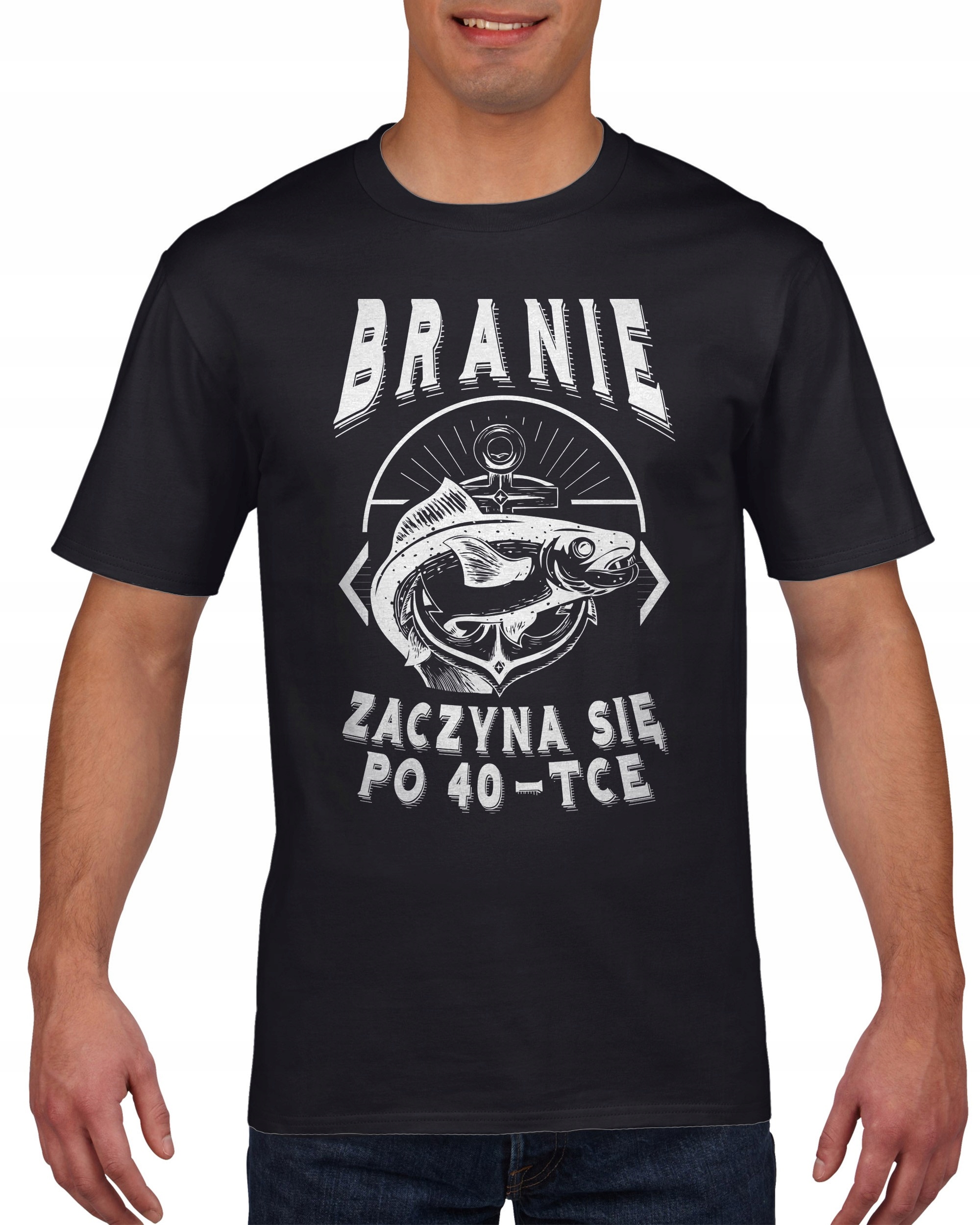 

Koszulka meska Branie Zaczyna Sie Po 40 XXL