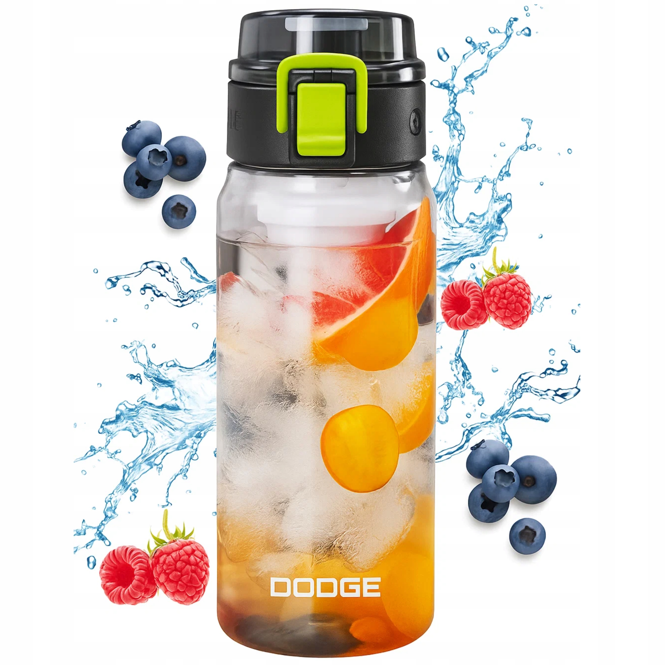 Butelka Bidon Na Wodę 550 ML Shaker Z Miarką Tritan Szczelny Szejker Uchwyt