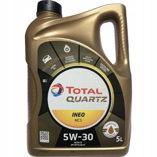 

Total 5W30 5L. Quartz Ineo MC3 Silnikowy Olej