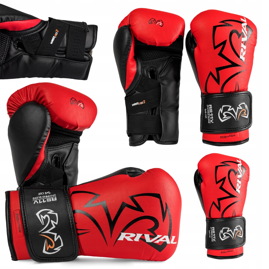 Rękawice Bokserskie Sparingowe Rival Evolution RS11V Red r. 14oz