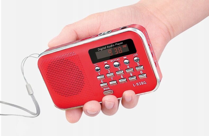 MAŁE RADIO PRZENOŚNE FM z USB SD MP3 + AKUMULATOR EAN (GTIN) 0612797606756