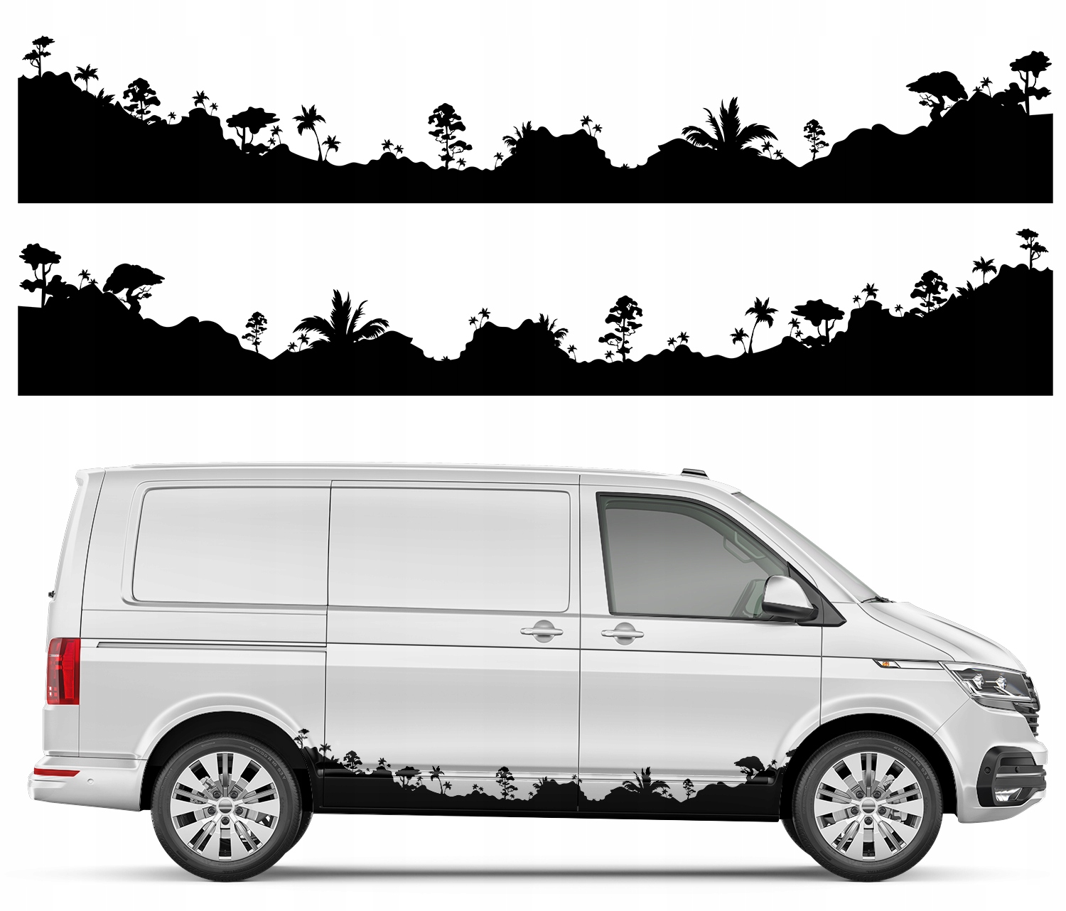 NAKLEJKA MOTYW SAMOCHÓD CAMPER PANORAMA 43x543cm