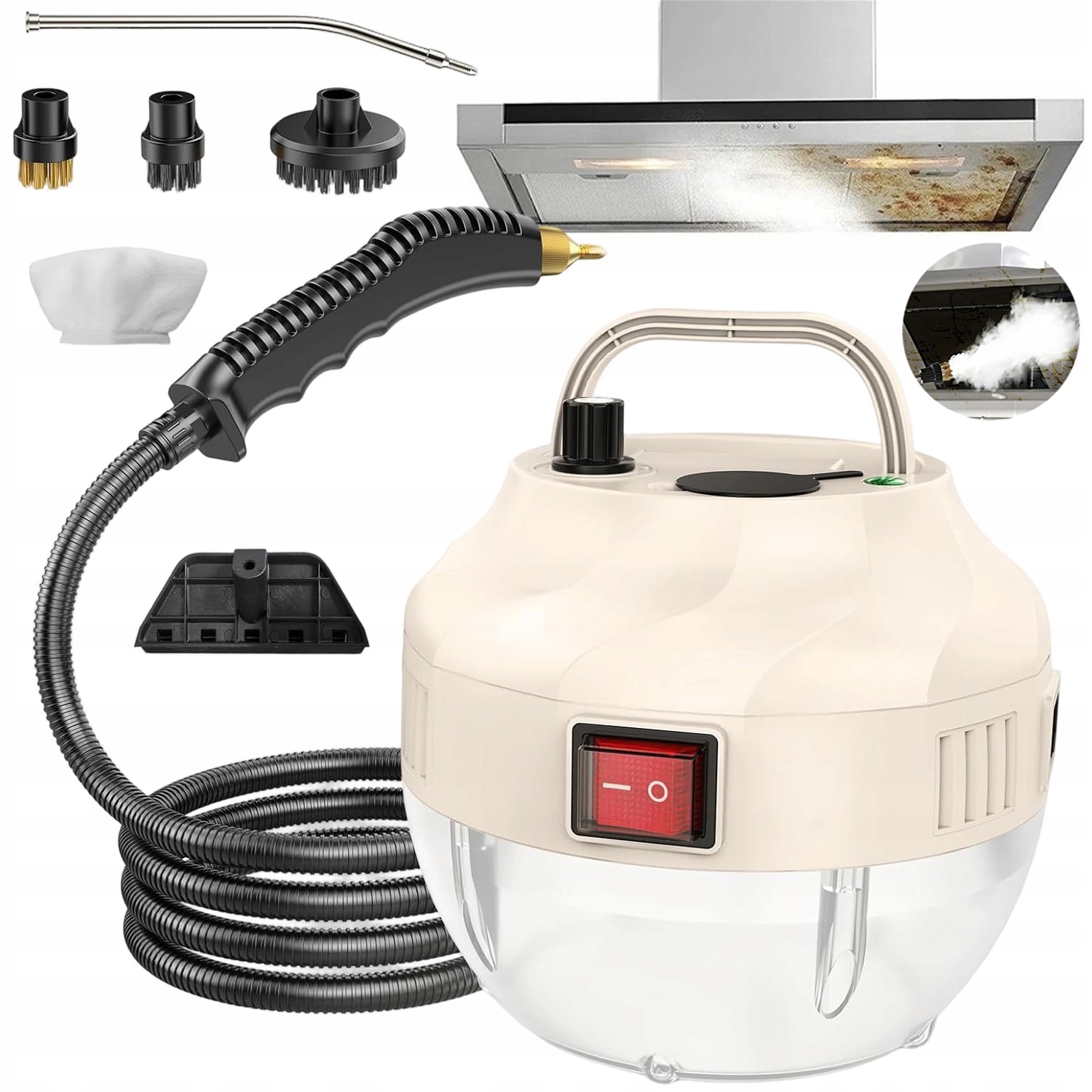 Parní Čistič Steamer 1500W 1L Pro Kuchyňský Nábytek Výkonný
