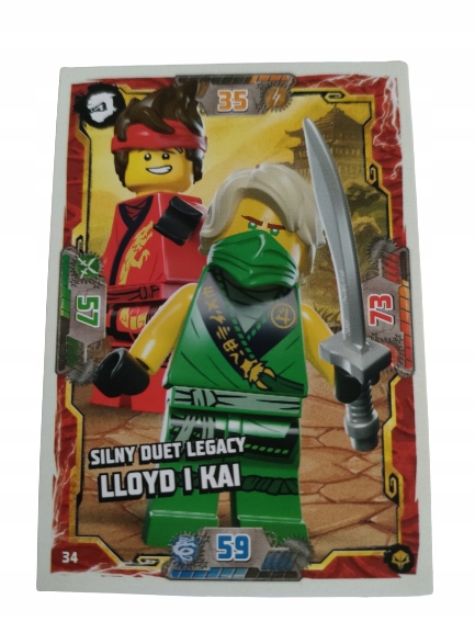 Karta Lego Ninjago Seria 7 Następny Poziom Nr 034