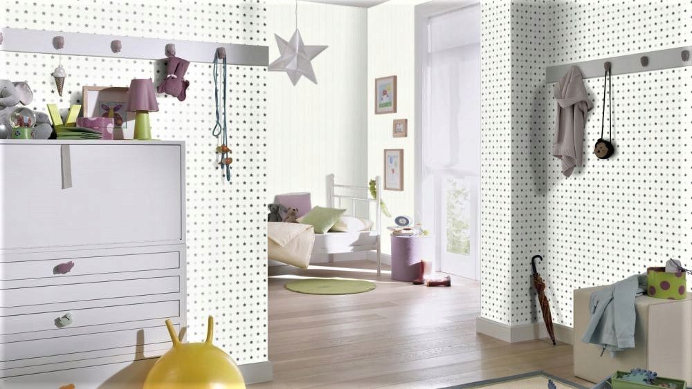 TAPETA TAPETY DZIECIĘCE W GWIAZDKI BIAŁE CZARNE Marka Erismann