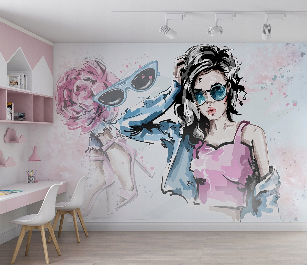 Tapeta młodzież fashion dziewczyna wz3 NA WYMIAR Marka inna